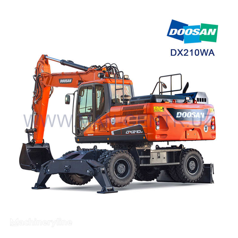 Doosan DX210WA excavadora de ruedas nueva