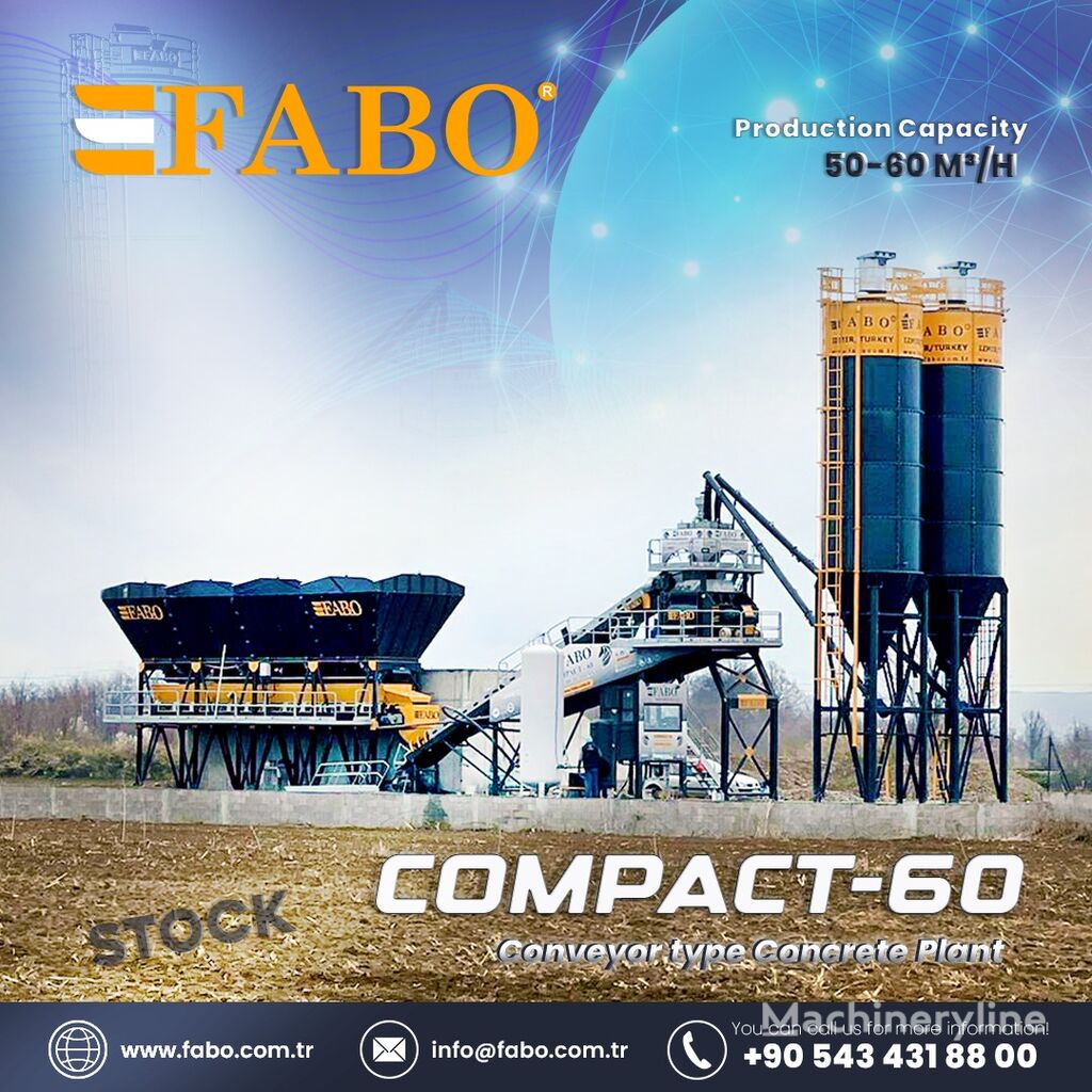 FABO BETONNYY ZAVOD FABOMIX COMPACT-60 | NOVYY PROEKT  planta de hormigón nueva