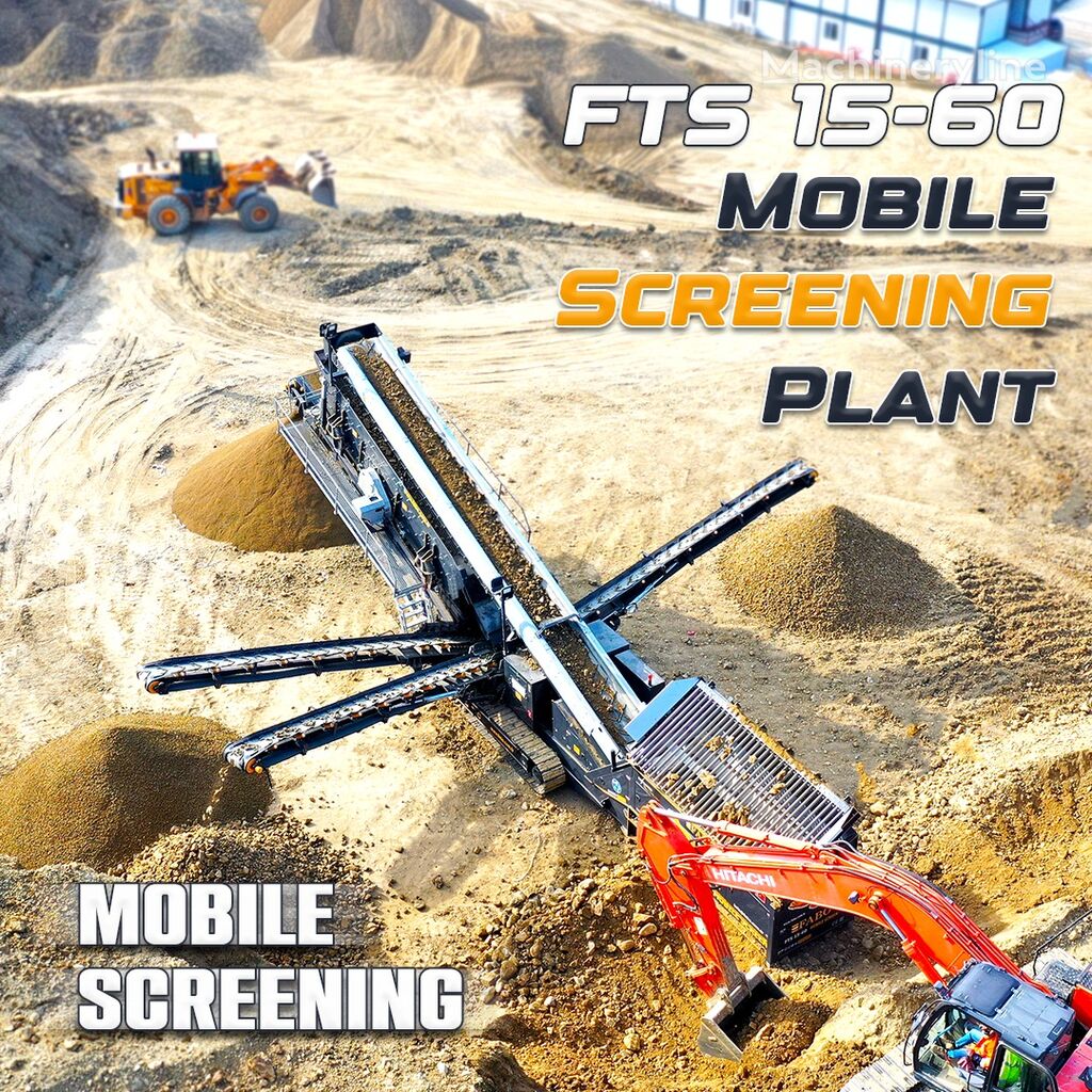 FABO  FTS 15-60 MOBILE SCREENING PLANT 500-600 TPH | Ready in Stock planta trituradora móvil nueva